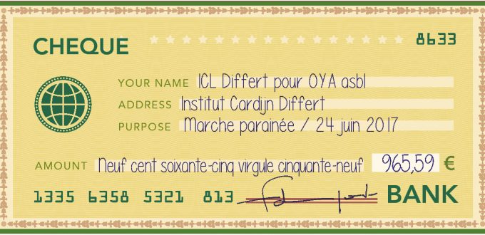 Cheque 2017 ICL Differt