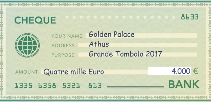Golden Palace d&rsquo;ATHUS : Grande tombola au profit de OYA!
