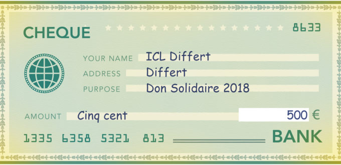 Chèque 2018 Institut Cardijn Lorraine Differt